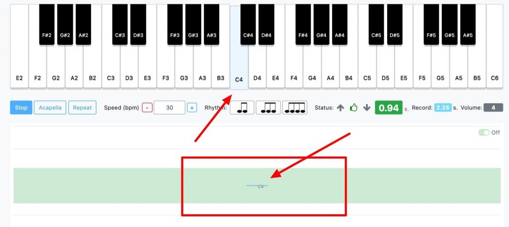 pitch stability for singing