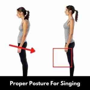 Proper posture for singing