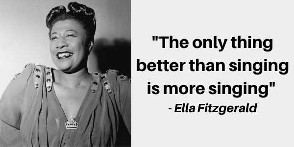 Ella fitzgerald quote