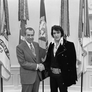 elvis presley shaking hands